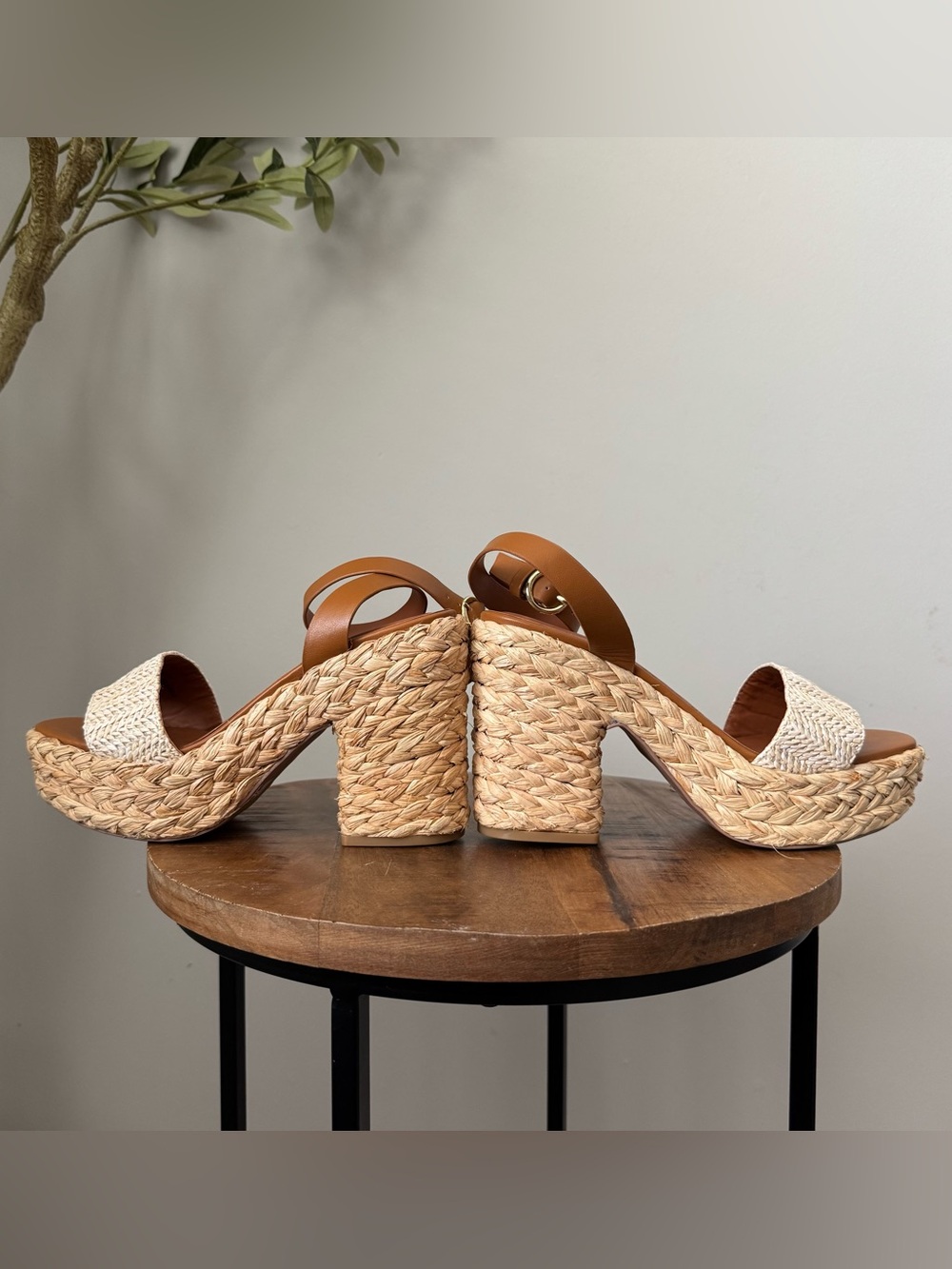 Lulus Chunky Platform Sandals Heels 8.5 - Picture 4 of 7